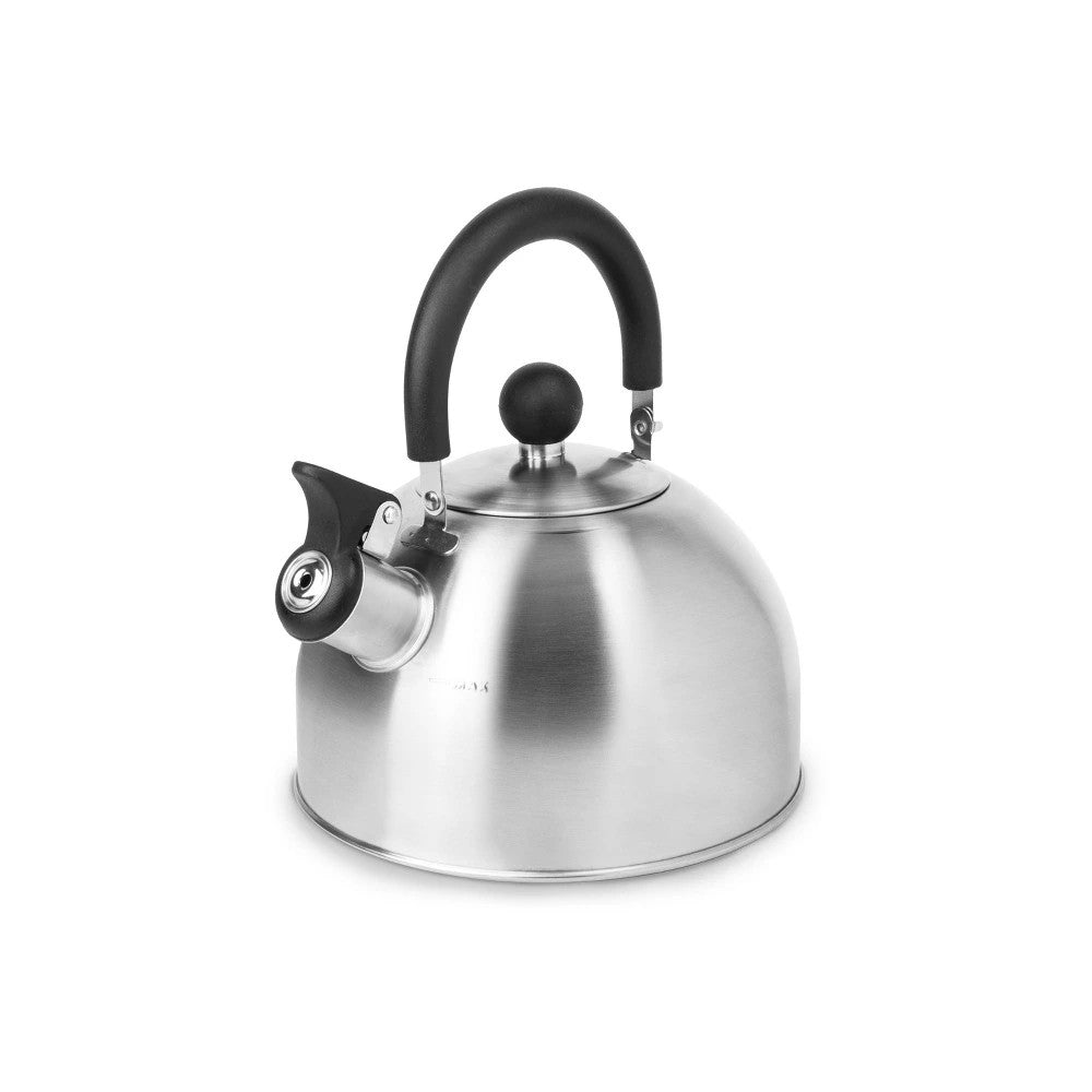 Aroma 1.5qt Stainless Steel Stovetop Kettle Silver: Whistling Tea Kettle with Flip-up Spout, Small Teapot for Stove - Bellso